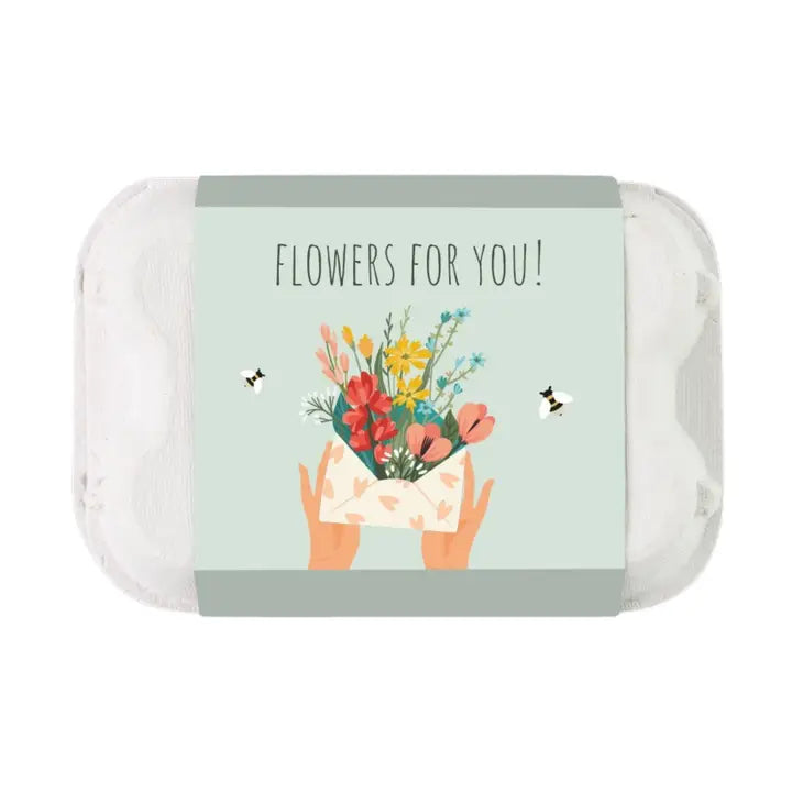 Flowers For You Egg Carton