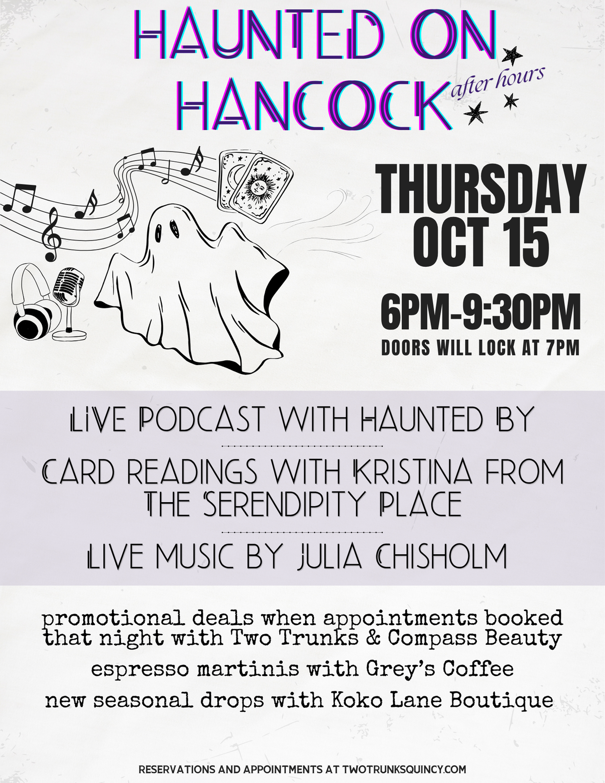 Haunted on Hancock Event Reservation Only